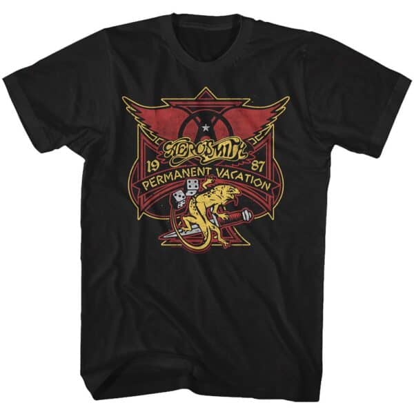 Perm Vacay Lizard-  Aerosmith T-Shirt