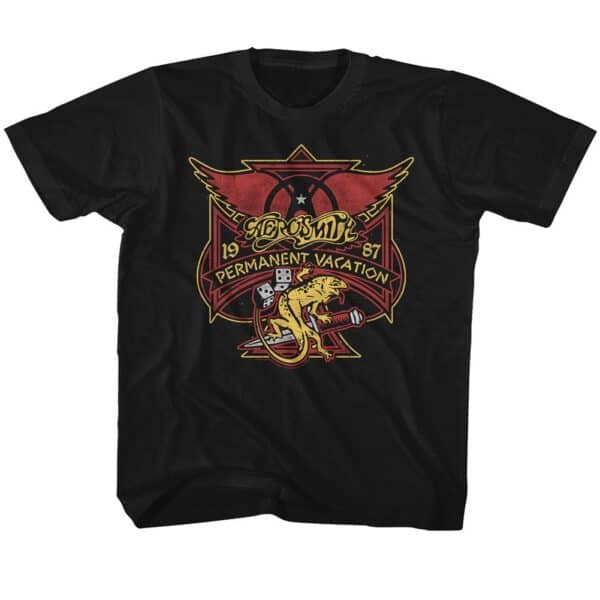 Perm Vacay Lizard- Youth Aerosmith Aerosmith T-Shirt