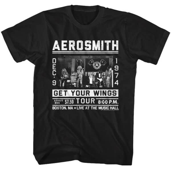 Wings Tour 64-  Aerosmith T-Shirt