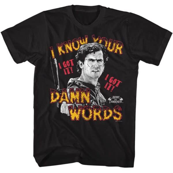 Army Of Darkness Know Your Words- S/S Tshirt