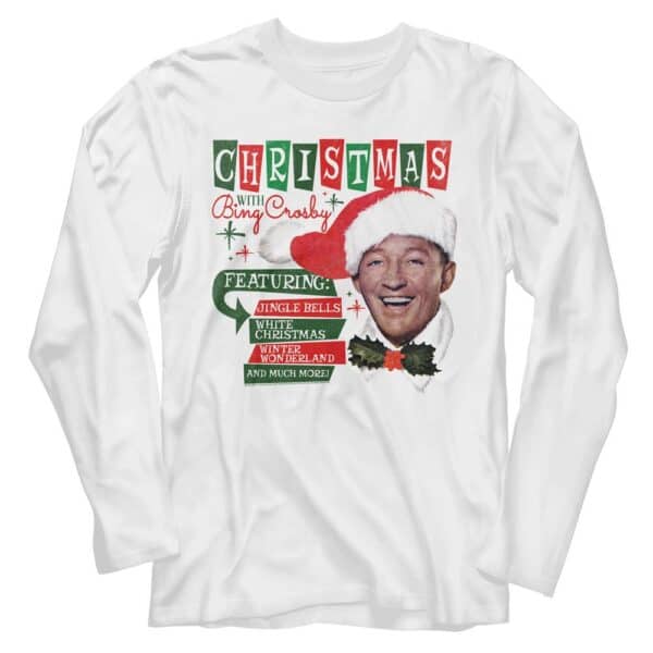 Bing Crosby Christmas With Bc- L/S Tshirt