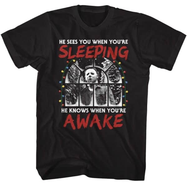 Halloween Sees You When Youre Sleeping- S/S Tshirt