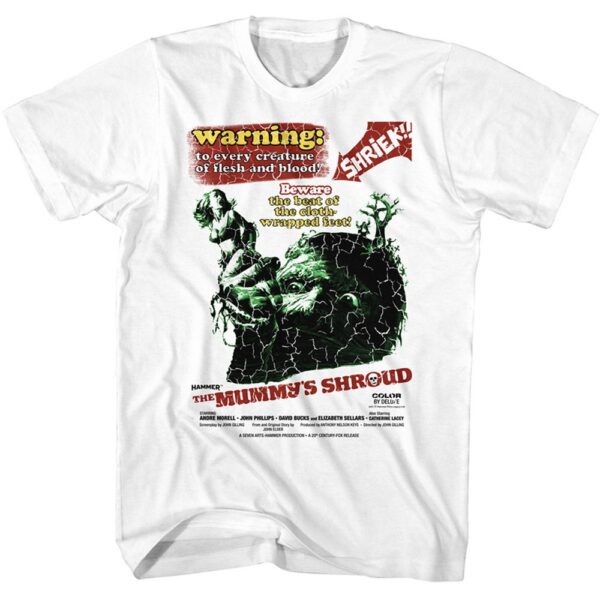 Hammer Horror The Mummys Shroud- S/S Tshirt