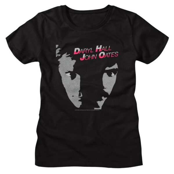 Hall And Oates Faces-Ladies S/S Tshirt