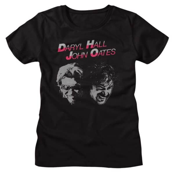 Hall And Oates Two Bros Smiling-Ladies S/S Tshirt