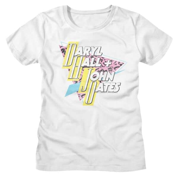 Hall And Oates 80S Triangle-Ladies S/S Tshirt