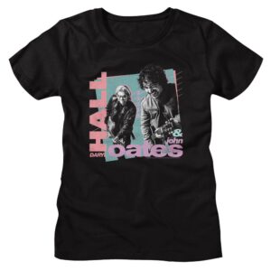 Hall And Oates Rockin Out 80S Shapes-Ladies S/S Tshirt