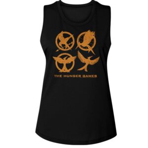 Hunger Games Emblems Ladies Muscle Tank