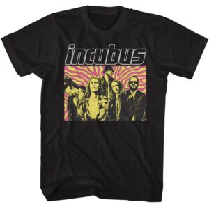 Incubus Swirl Background- S/S Tshirt