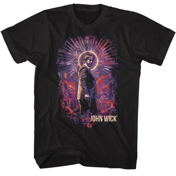 John Wick Neon Halo Recolor- Adult S/S Tshirt