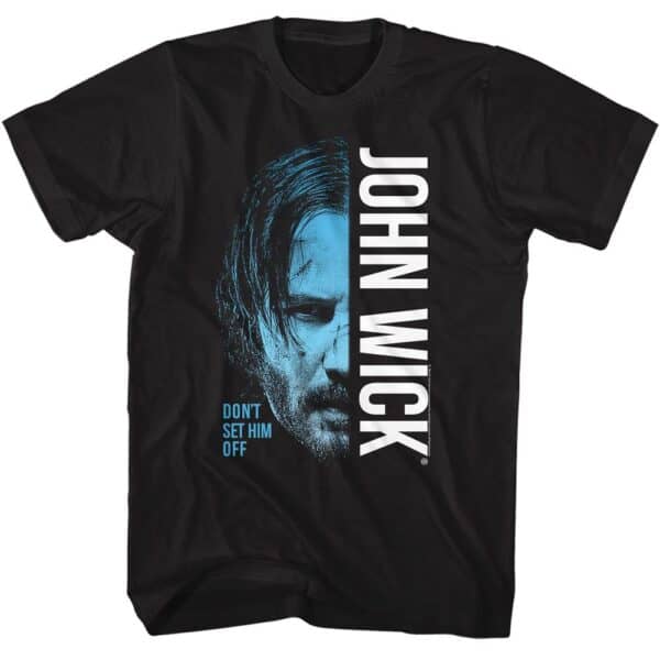 John Wick Half Face- Adult S/S Tshirt