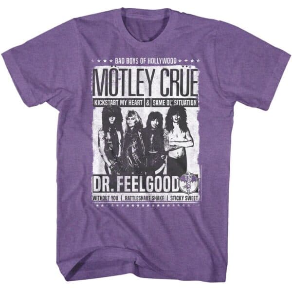 Motley Crue Dr Feelgood Songs- S/S Tshirt