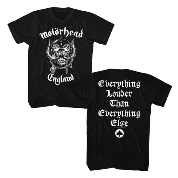 Motorhead Everything Louder- S/S Tshirt - 2-Sided