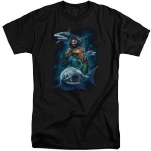 AQUAMAN - Swimming with Sharks Tall shirts
