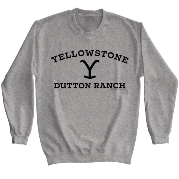 YELLOWSTONE-YELLOWSTONE DARK LOGO-GRAPHITE  HEATHER ADULT L/S SWEATSHIRT-2XL