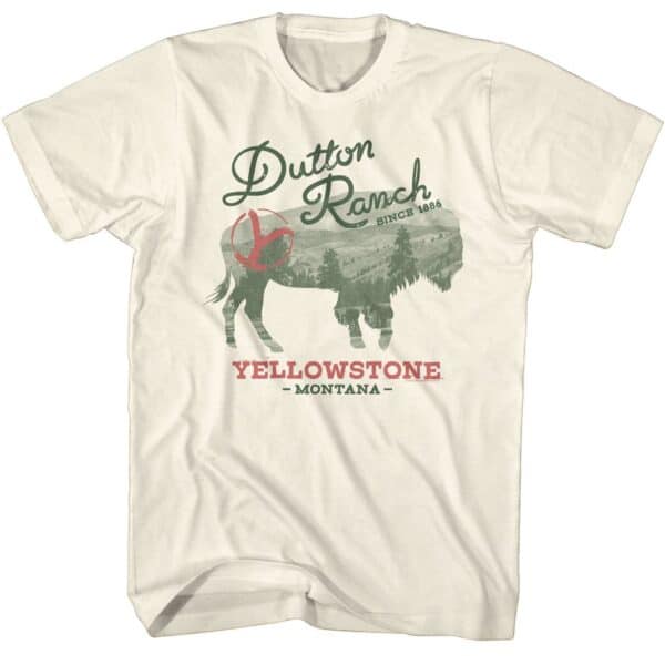 Yellowstone Buffalo Landscape- S/S Tshirt